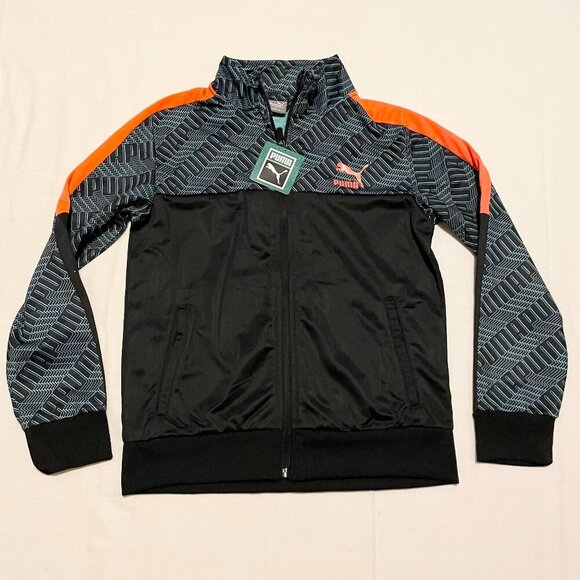 Puma Track Jacket Zip Up Kids Boys Medium 10-12 Sweater - Picture 1 of 16